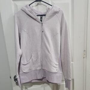90 Degree By Reflex Lavender Zip-Up Jacket